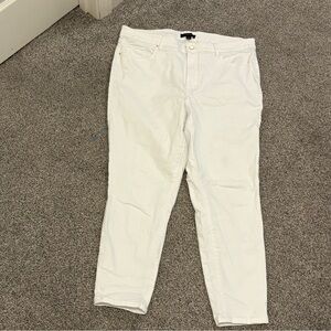 Ann Taylor Women's Cream Ankle Jeans